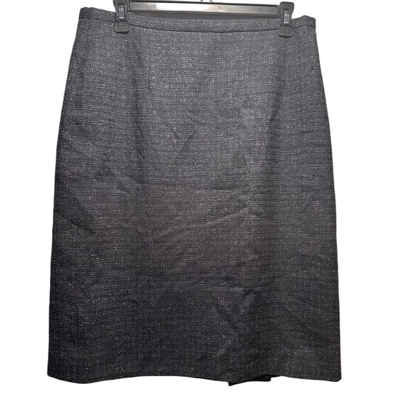 Pendleton Petite Country Clothes Wool Silk Skirt in Gray knee-length A-line VGUC - Picture 1 of 16